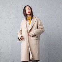 ERDOS 纯色简约女士羊绒大衣温暖舒适外套通勤淑女