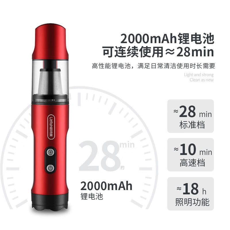 丽特斐多功能高速手持无线吸尘器 VC-003高清大图