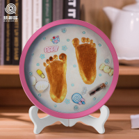 玩趣哆WANQUDUO宝宝手足印泥手脚印手印新生婴儿童胎毛纪念品永久满月百天礼物矿物泥F-20白泥