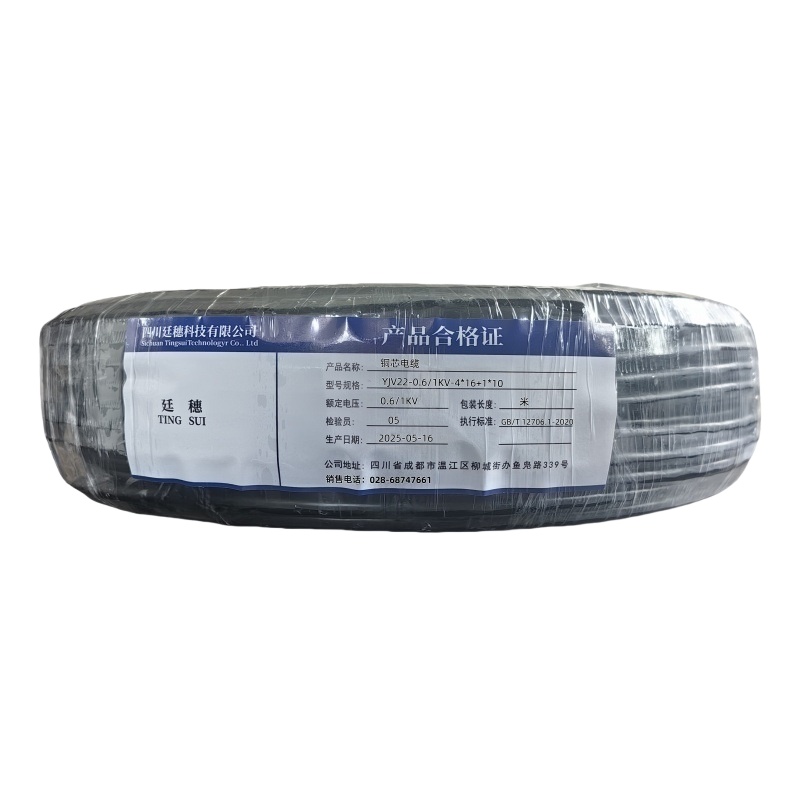 廷穗 铜芯电缆 YJV22-0.6/1KV-4*16+1*10 米