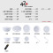 康夫贝骨瓷餐具套装碗碟套装家用陶瓷餐具套装碗盘碟餐具礼盒装乔迁送礼纯白8人食42头套装