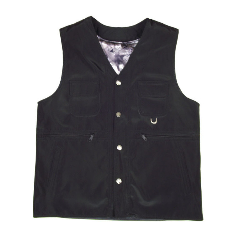 羊皮毛内胆活里活面休闲男士毛坎肩马夹加绒加厚背心可洗