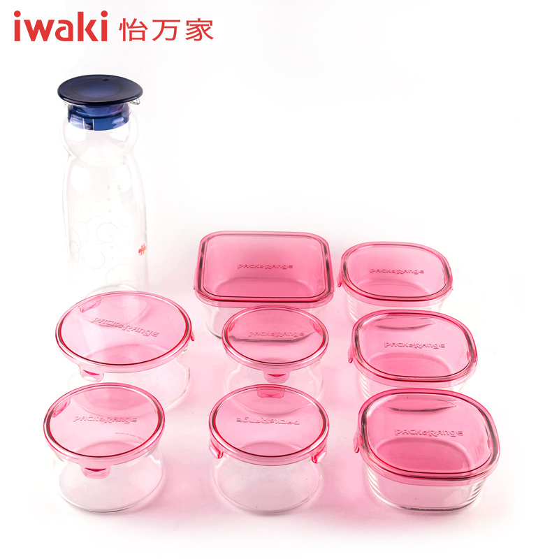 [百年品牌,精致生活,高端耐热玻璃保鲜盒]CT-PRCS-9怡万家PACK&RANGE保鲜 (8+1)组合装