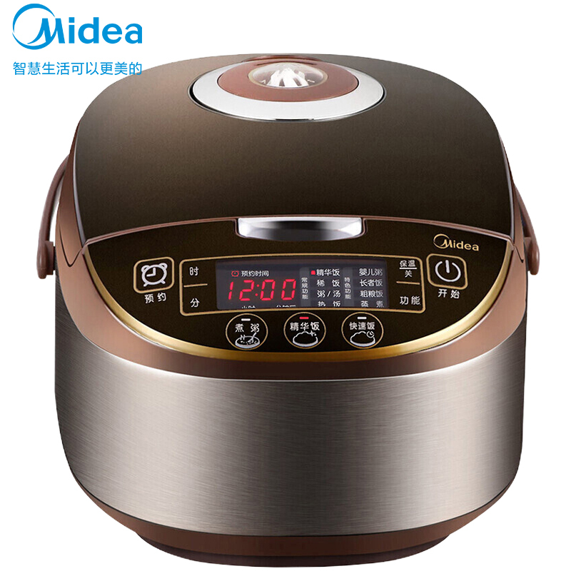 Midea 美的电饭煲 MB-WFS5017TM 5L大容量 家用智能预约 10大功能一机多用 煮饭电饭锅
