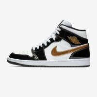 耐克 Air Jordan 1 mid aj1 鸳鸯拼接 美国队长 伦纳德中帮休闲运动 男士篮球鞋