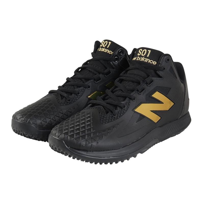 新百伦(New Balance)男棒球鞋轻量支撑透气耐磨训练外底防滑缓震 Black 41.5