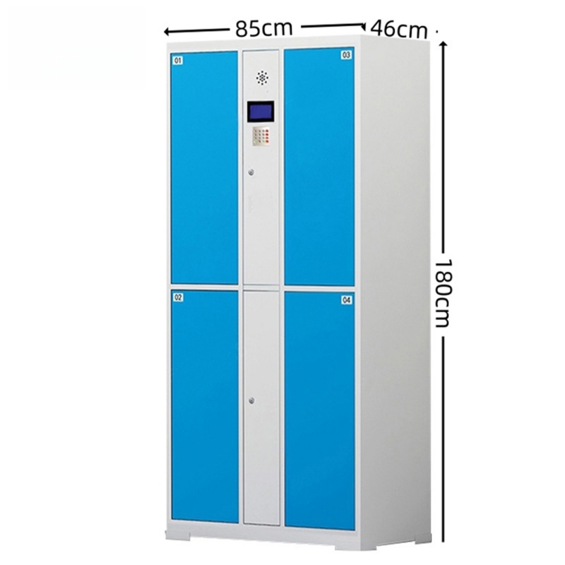 智叶舟电子存包柜自设密码4门850*460*1800mm台高清大图
