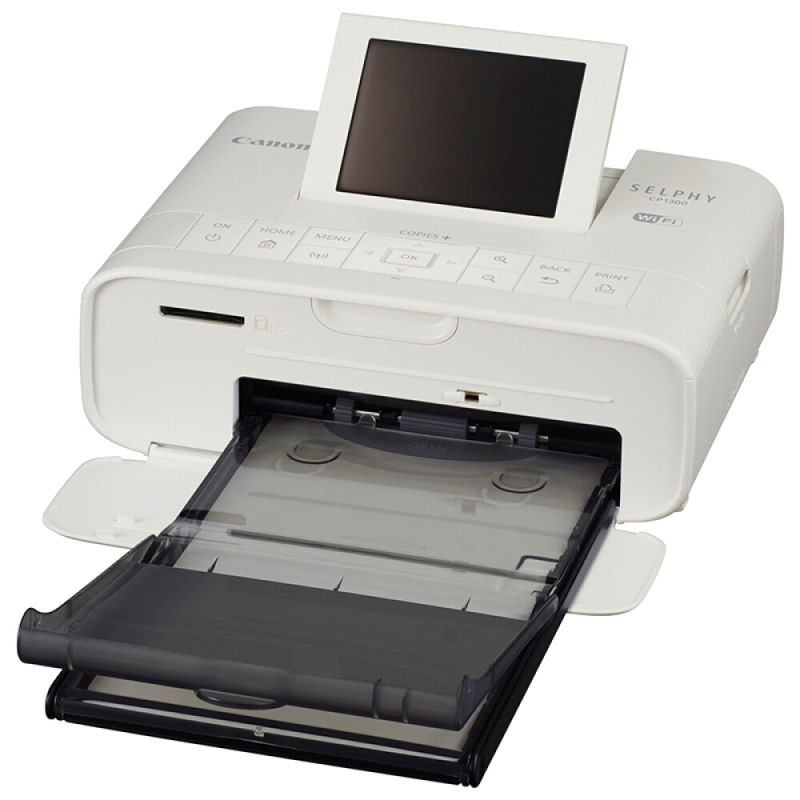 佳能(Canon)SELPHY CP1300 手机照片打印机 白色 迷你家用便携 手机wifi连接