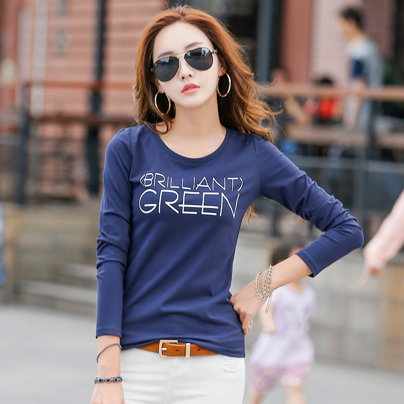 2020春秋新款女装上衣体恤打底衫韩版修身白色长袖t恤女