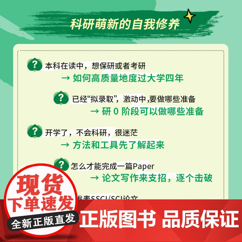 走好学术路 科研萌新的自我修养 徐芳著科研小白论文发稿一本通 解决本硕博问题快乐上岸 论文研究科研学术高清大图
