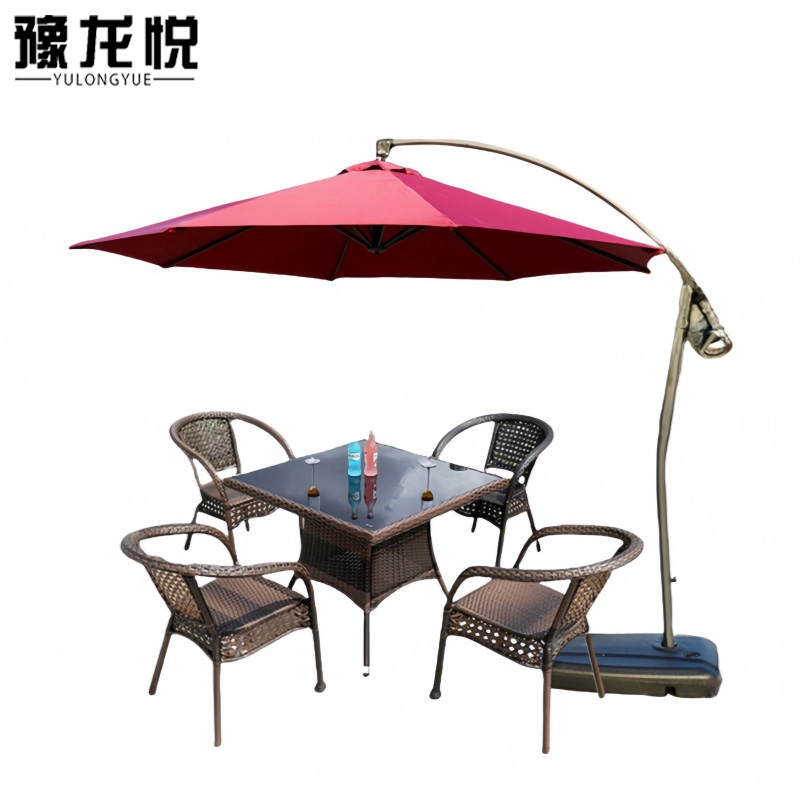 豫龙悦户外桌椅组合 户外桌椅套组900*900*750mm套