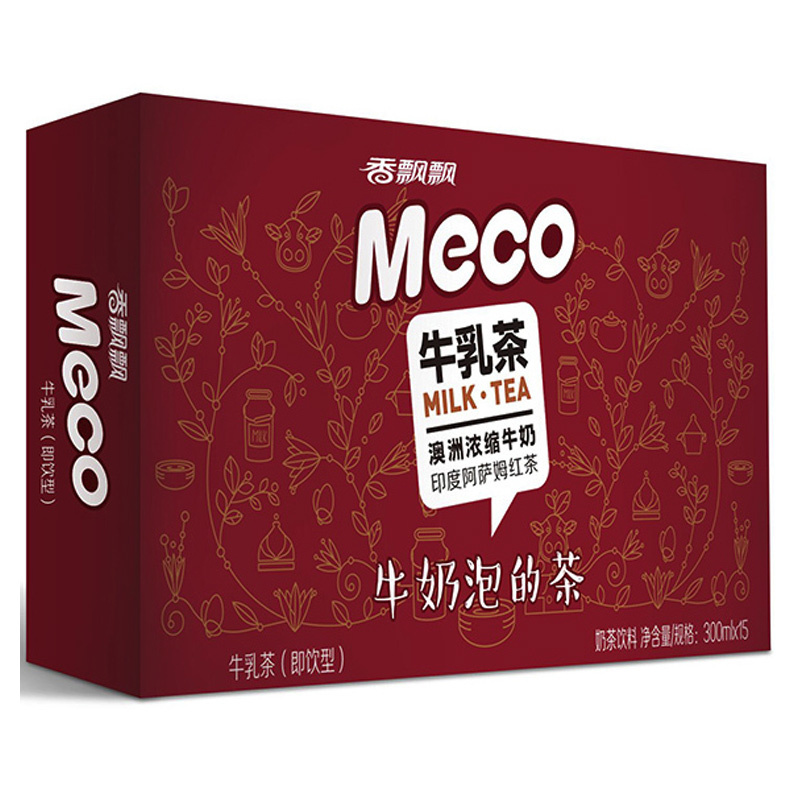 香飘飘 MECO牛乳味奶茶 即饮奶茶,无需冲泡 300ml*15杯 礼盒装