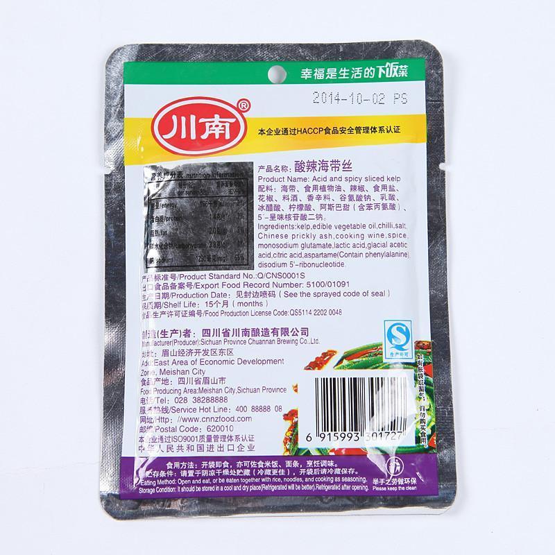 川南 酸辣海带丝 62g