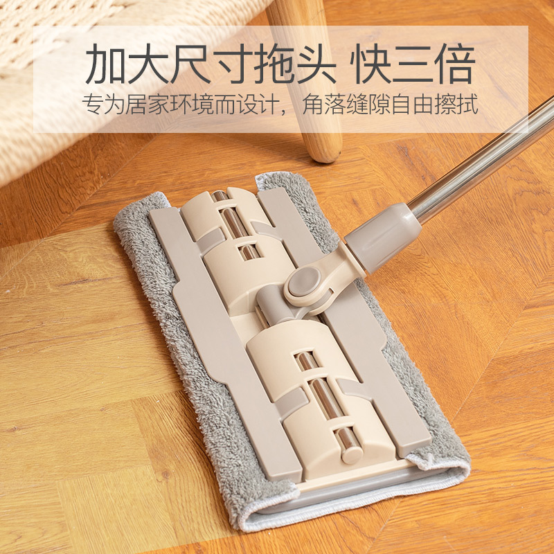 平板拖把家用免手洗懒人一拖瓷砖拖地拖布擦地墩布净干湿两用高清大图