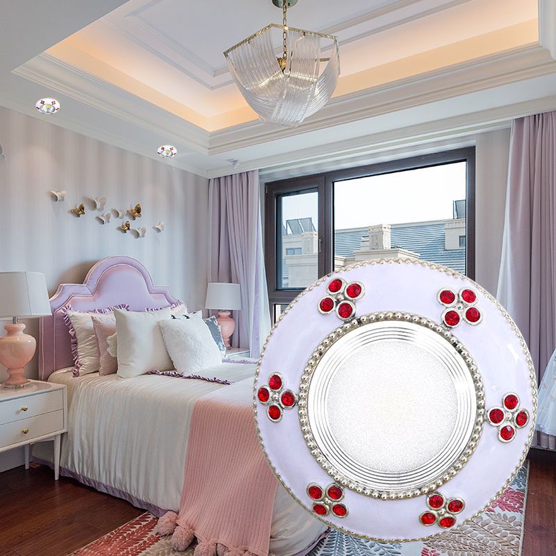 筒灯led天花灯嵌入式射灯孔灯客厅3w洞灯过道灯走廊灯4寸欧式简灯d23w