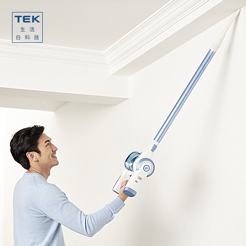 泰怡凯TEK 无线手持吸尘器A10 Smart(月光蓝)强力除螨家用无绳轻巧长续航(科沃斯机器人出品)尘盒0.4L