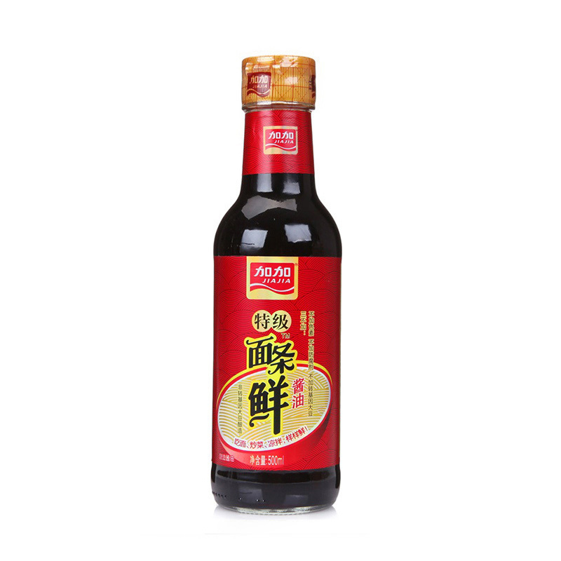 加加 特级面条鲜500mL/瓶 特级生抽酱油 炒菜凉拌 味道鲜美 加加出品