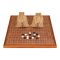 围棋五子棋套装玉石木质棋盘可折叠围棋棋盘儿童大人初学便携|折红棋盘+B型双面新云子+托盘