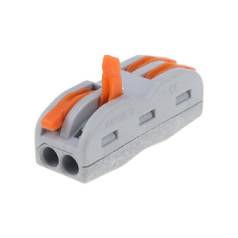 秋叶原(CHOSEAL) 电线连接器 两位 快速接线端子并线器对接端子SPL快速接头