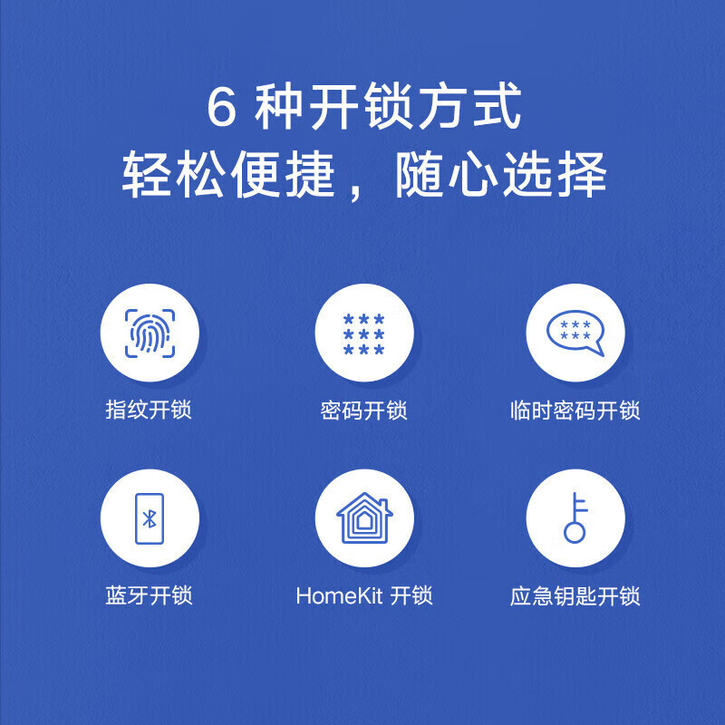 小米 智能门锁 E 黑色 C级锁芯 指纹锁电子锁密码锁防盗门锁 XMZNMS04LM