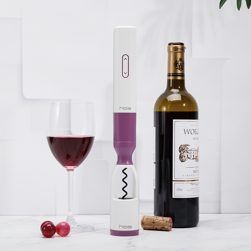 HDB多功能多用电动红酒开瓶器全自动葡萄酒启瓶器充电式酒起子手动创意开瓶神器家用锂电螺丝刀电批套装 玫瑰紫
