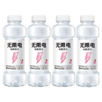 康师傅 无限电 电解质水 荔枝味500ml*4瓶装