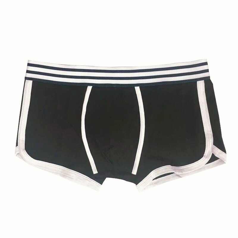 suntek2条装男士内裤棉透气平角裤男生大码棉四角裤港风个性潮裤头