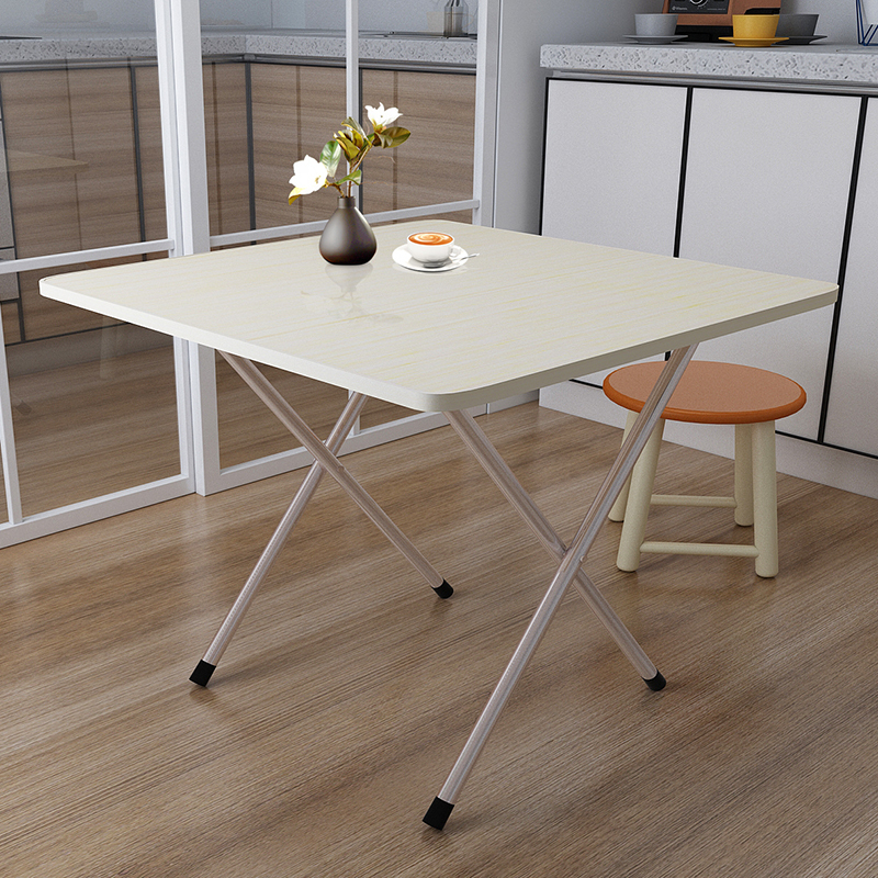 折叠桌闪电客餐桌小户型简约学生家用吃饭租房方桌长方形户外宿舍高脚
