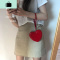 韩系~ins少女心满满可爱爱心零钱包PU卡包硬币包女小NEW LAKE女手包