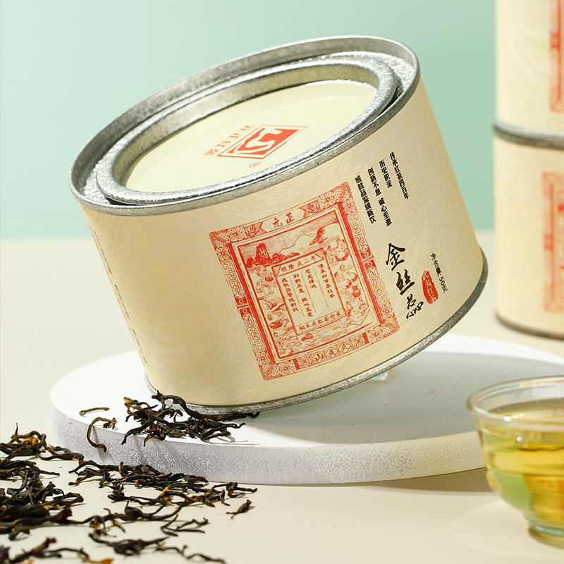 [元正]蜜香金丝蕊特级正宗武夷山小种红茶自饮茶票口粮茶叶罐装 1罐/50g高清大图