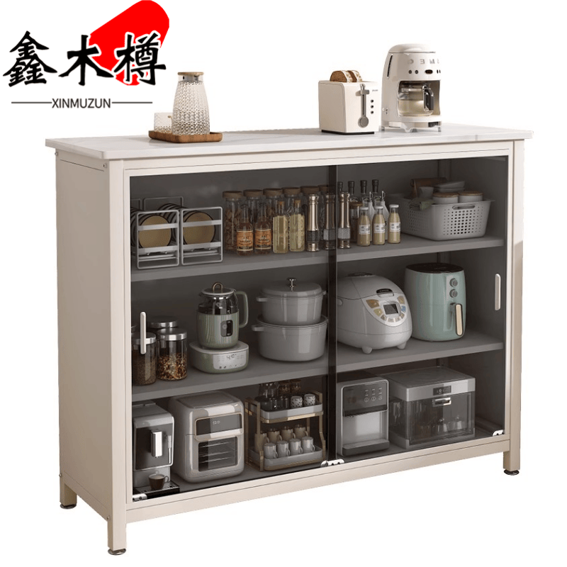 鑫木樽碗柜105*40*80cm台高清大图