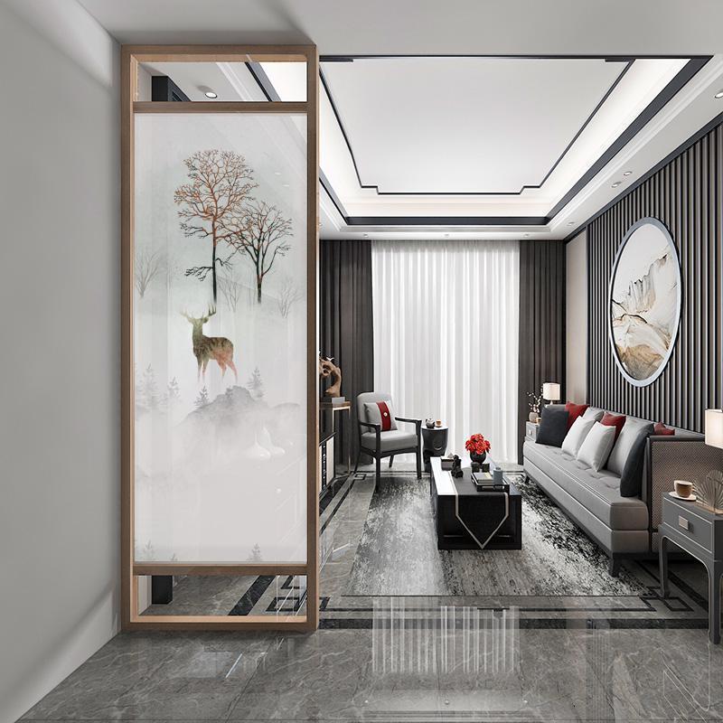 BONJEAN简约玄关屏风隔断时尚现代客厅书房卧室屏障 可定制座屏高清大图