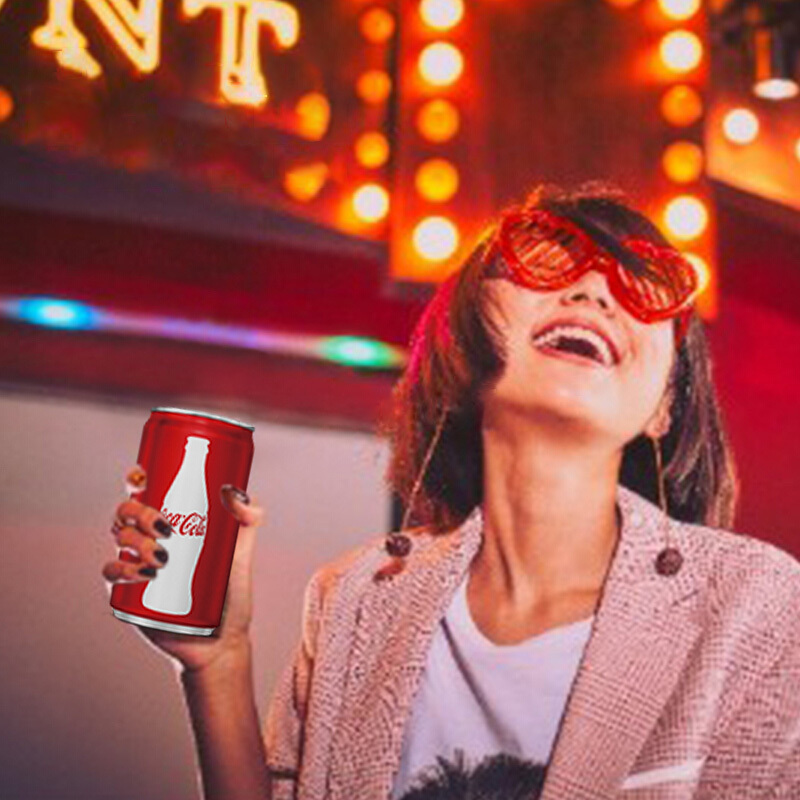 可口可乐 Coca-cola 可乐*12+雪碧*6+芬达*6 迷你罐 混合定制包装 200ml*12*2罐 可口可乐公司