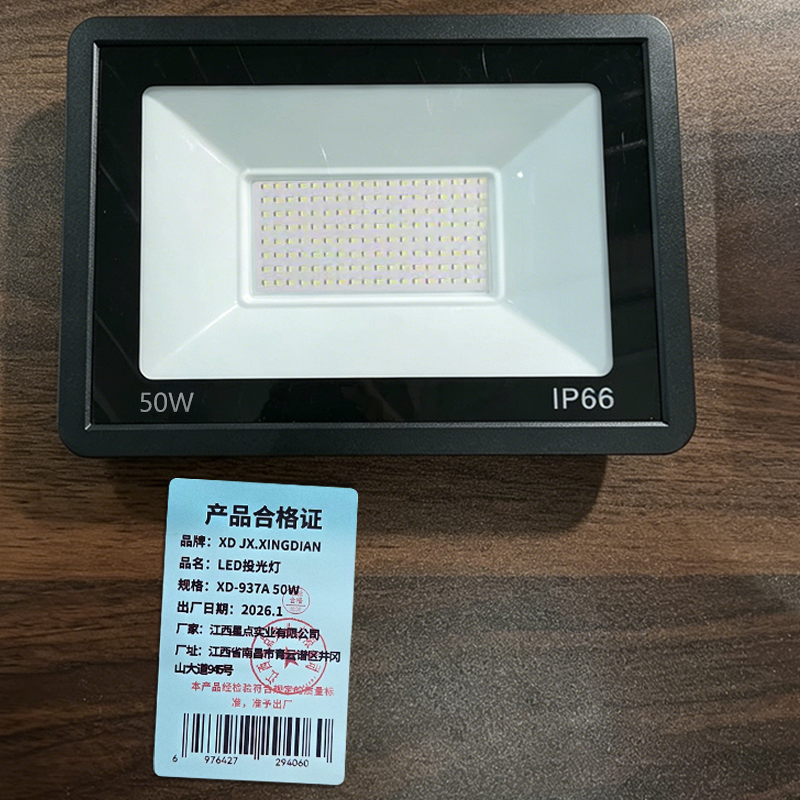 XD JX.XINGDIAN LED投光灯 XD-937A 50W高清大图