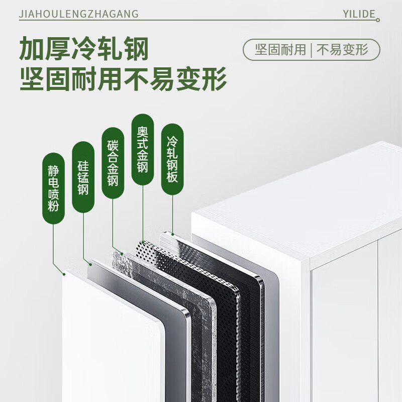 质凡宿舍衣帽物品柜士兵柜铁皮柜储物柜更衣柜双人柜高清大图