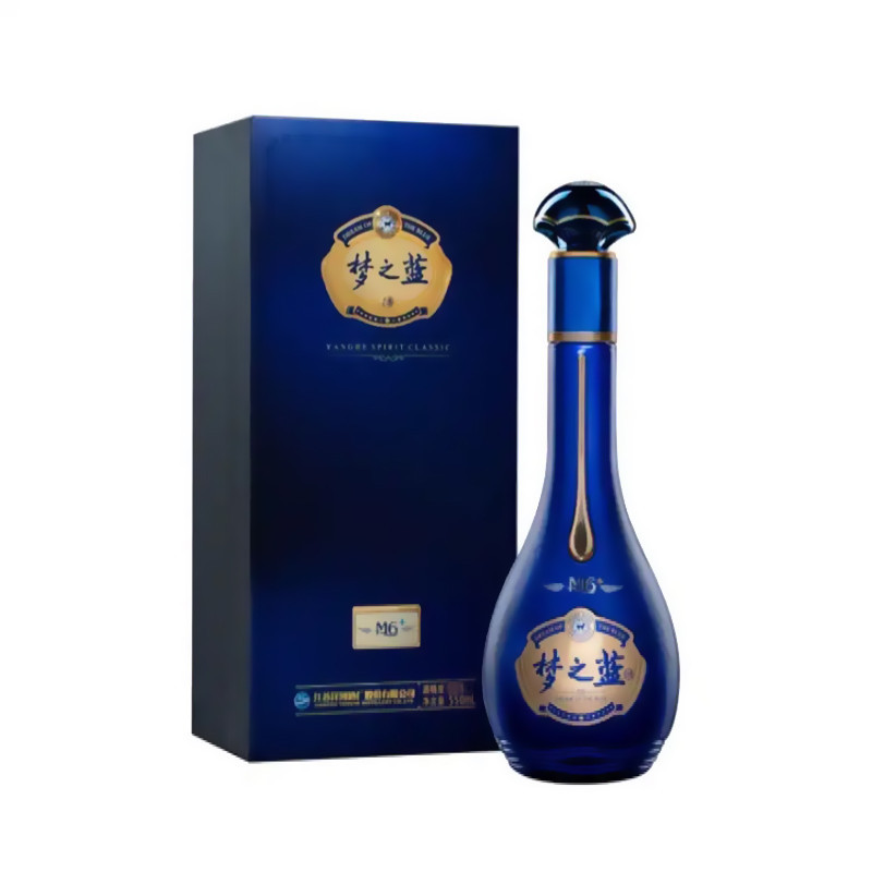 洋河 蓝色经典 浓香型白酒 梦之蓝 梦六+ 40.8度 550mL/ *4整箱装
