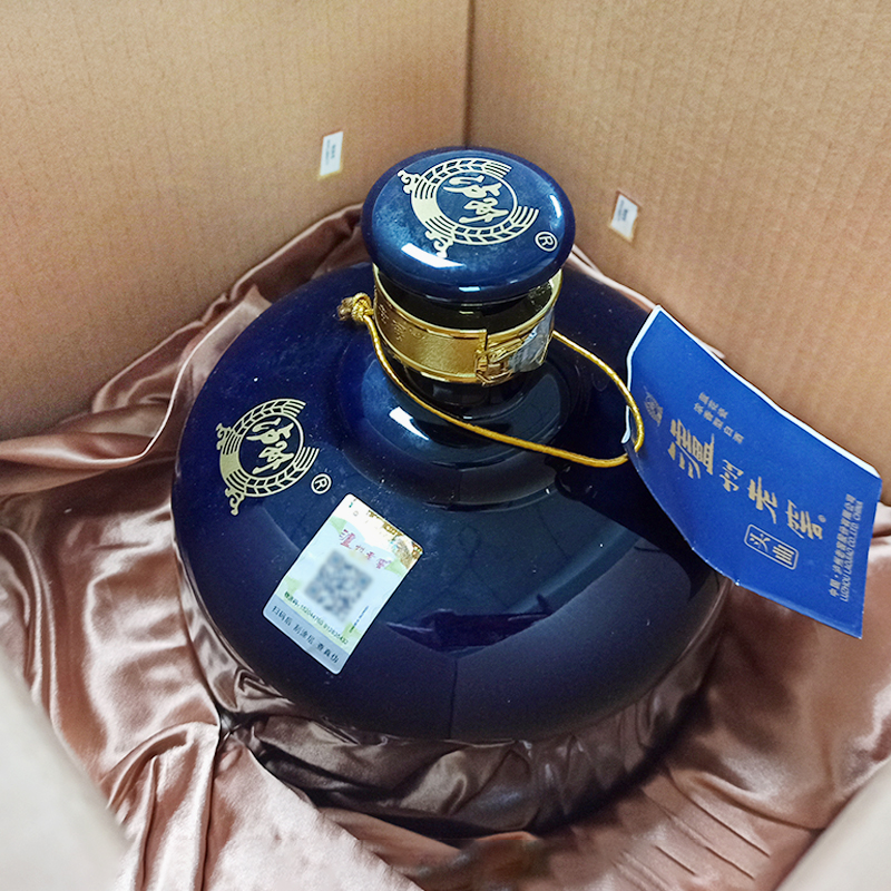 泸州老窖蓝花瓷头曲珍藏版52度2.5L*1坛装纯粮食酒浓香型收藏宴请高清大图