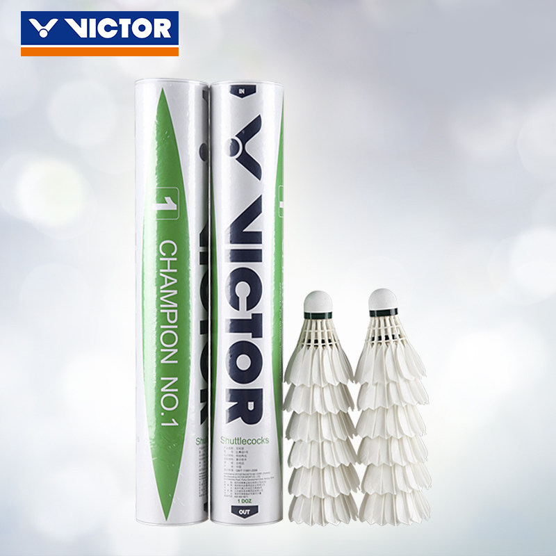 威克多(VICTOR)CHAMPION比赛级1号74速羽毛球 CP1比赛训练飞行稳定 耐打12只装/桶