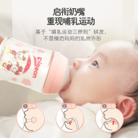 贝亲PPSU彩绘奶瓶240ml(M号)_经典米妮_3个月以上AA237