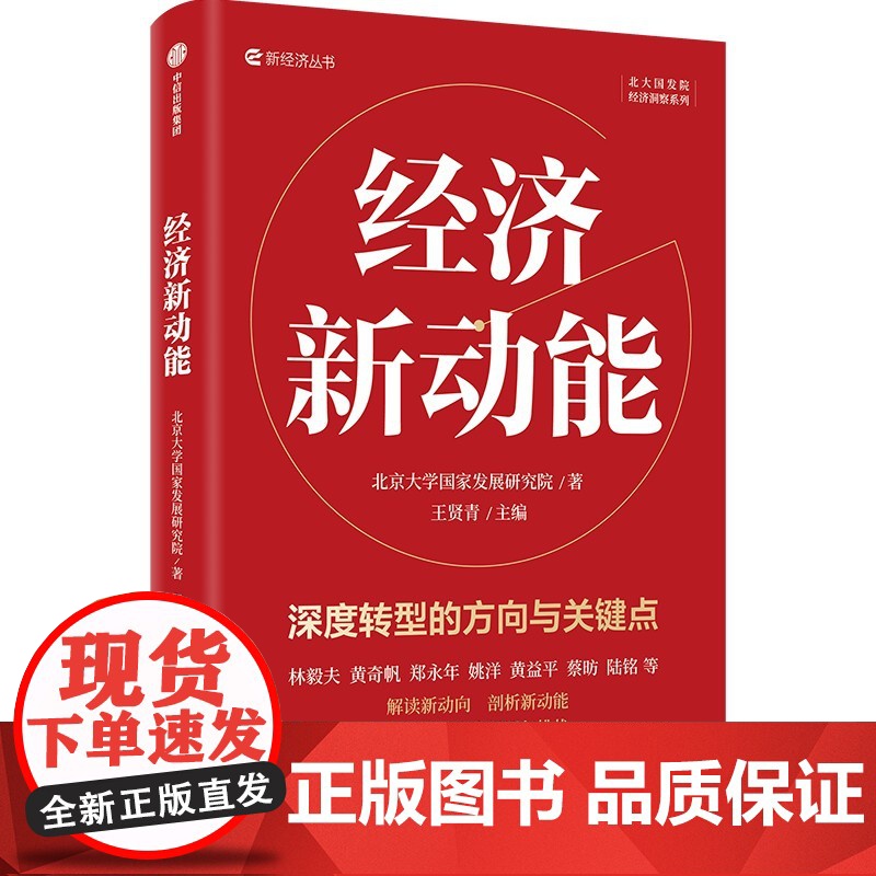 经济新动能 林毅夫黄奇帆郑永年黄益平姚洋蔡昉等学者解读中国经济新动向 剖析发展新机遇 北京大学国家发展研究院著 中信出高清大图