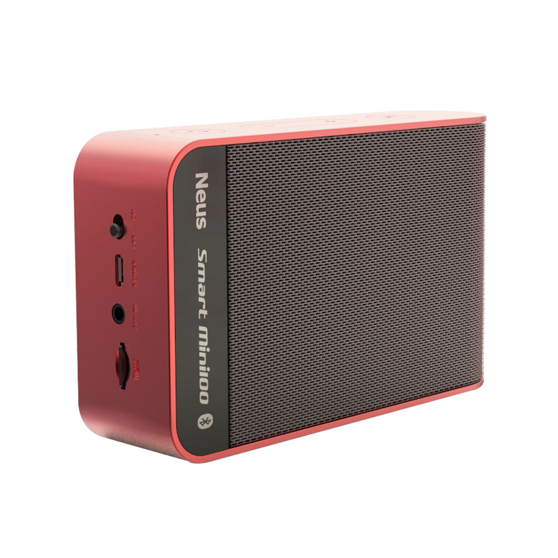 Neus/纽斯 Smart mini100便携蓝牙音箱 无线迷你户外旅游插卡音响 银色