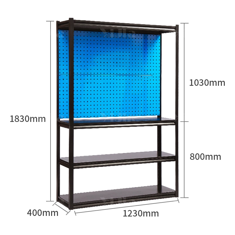 翌嘉 YJ4121787 多功能五金工具收纳展示架 双板1230*400*1830高清大图