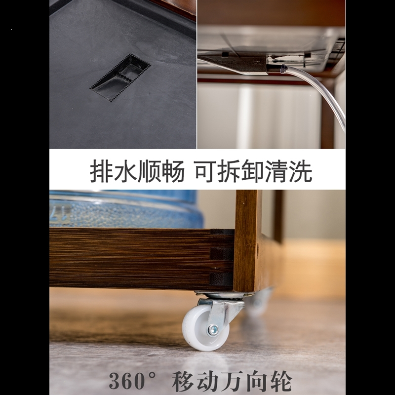 移动茶桌茶台家用小茶车客厅阳台简约功夫茶几迷你泡茶盘茶具套装