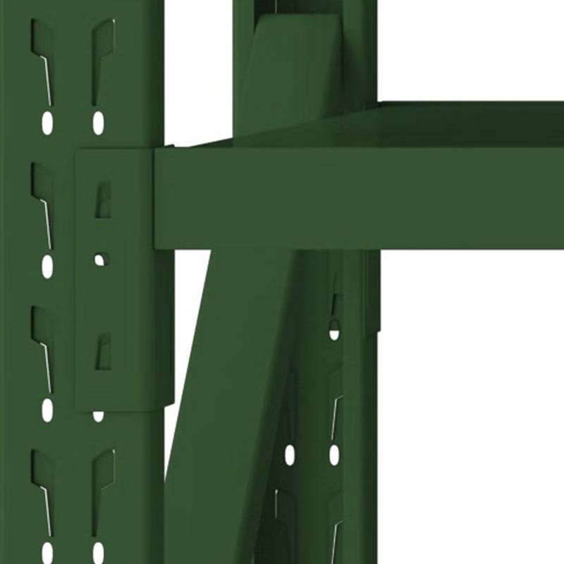 东升顺消防铁锹镐农具摆放架安保装备器材存放架绿色货架大盾牌架中型-副架高清大图