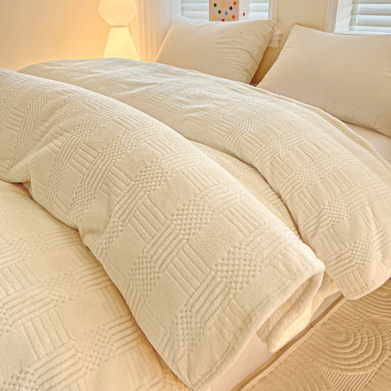 雅鹿 塔芙蓉毛毯高清大图