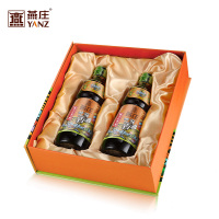 燕庄YANZHUANG 芝麻油500ml*2礼盒装 芝麻油 香油 火锅蘸料 纯芝麻香油 调味品 食用油 非调和油