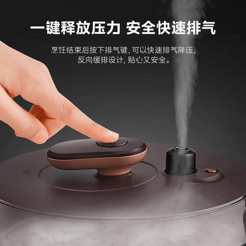美的(Midea) MY-YL50Easy203 电压力锅 高压锅家用4-6人双胆电饭煲 全自动智能预约70kPa高清大图