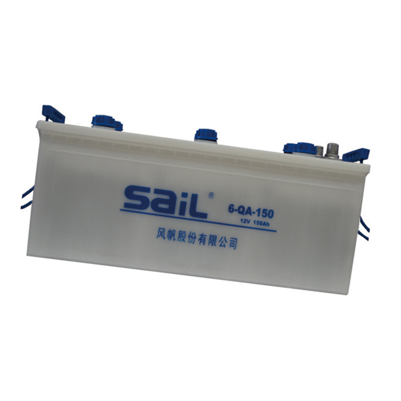 风帆 SAIL 6-QA-150 汽车少维护电瓶 蓄电池 不含电解液 12V货车轻卡重卡大巴叉车发电机组