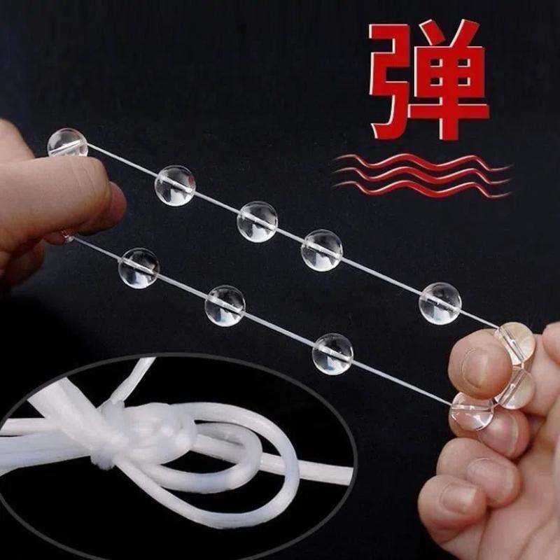 穿珠子弹力线文玩手串线绳串珠绳耐磨高端手链绳金刚绳--【透明】;15米--0.5mm--1卷高清大图