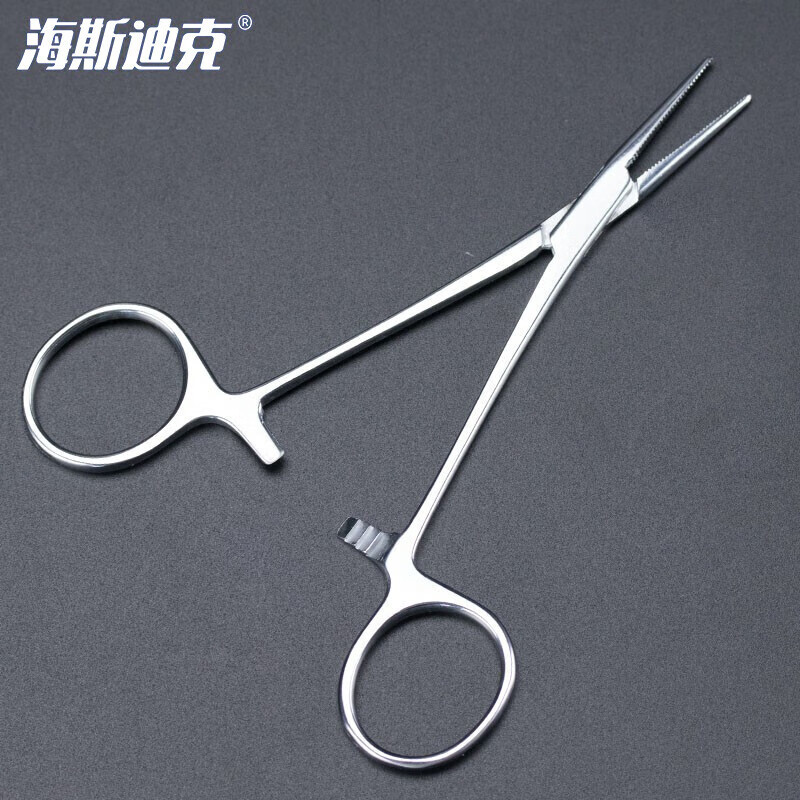 海斯迪克HKQS-210 不锈钢钳子 多功能血管钳 直头20cm